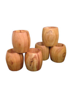 شمعدان چوبی خراطی شده کوچک