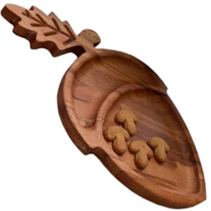 ظرف سرو چوبی مدل بلوط