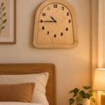 ساعت دیواری دماوند صفحه چوبی سایز 60